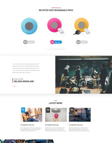 数码产品网站着陆页设计模板与软件开发指南